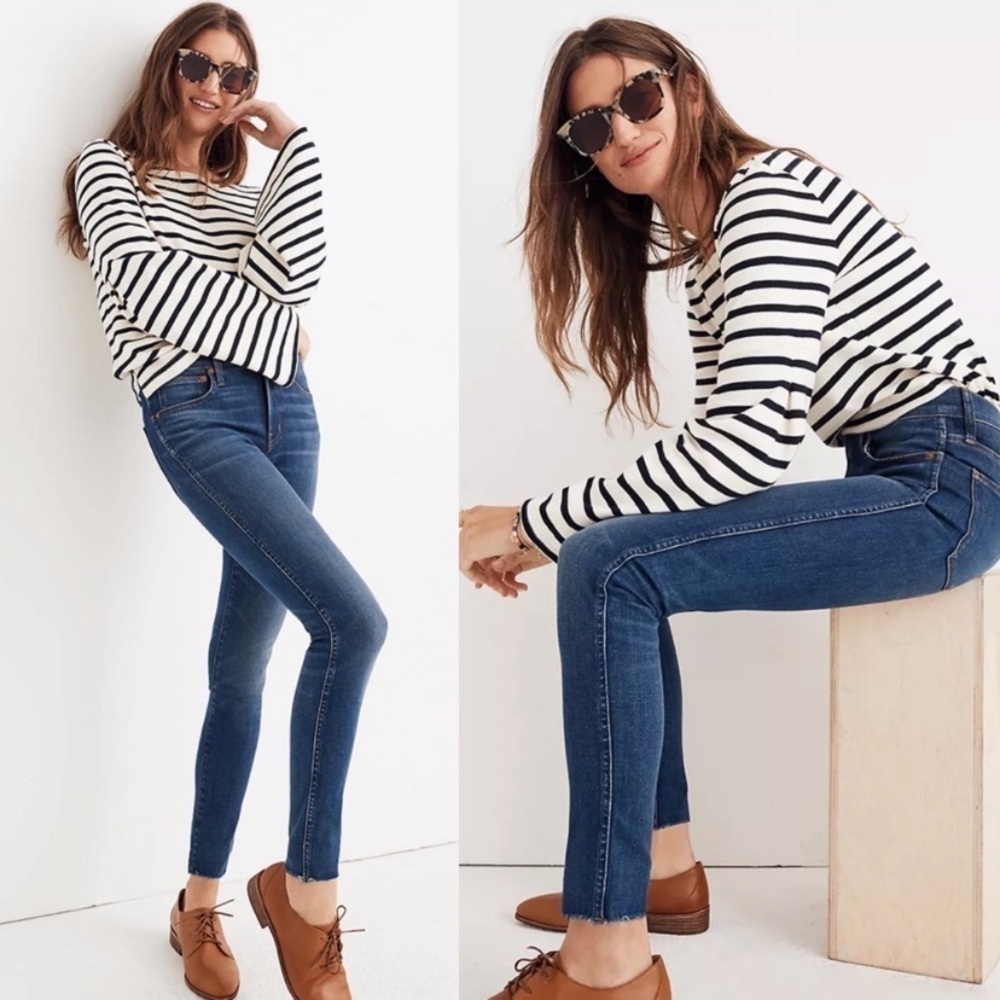 Madewell 9 Inch Mid-Rise Skinny Leg Designer Denim Jeans
